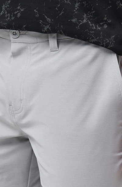 Shop Travis Mathew Open To Close Tech Chino Shorts In Heather Sleet