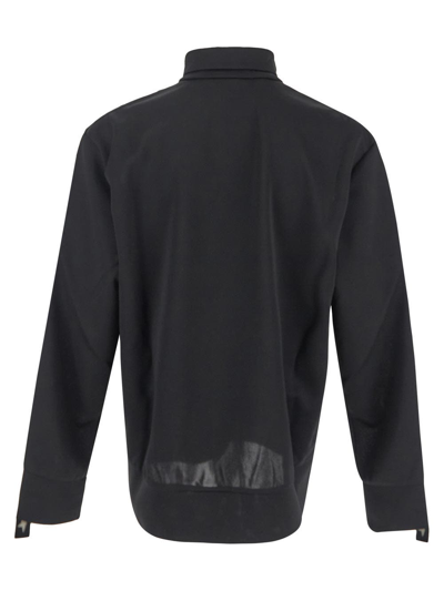 Shop Golden Goose Zipped Track Sweatshirt In Black
