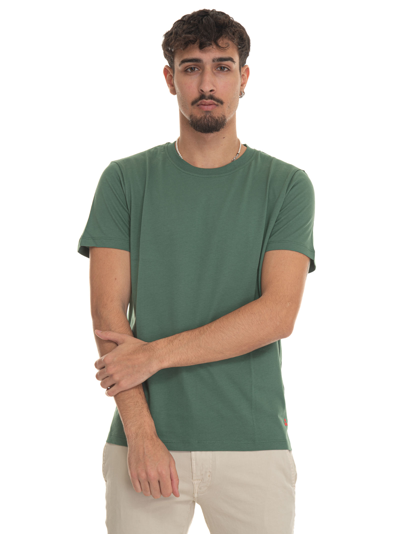 Shop Peuterey Manderly01 Short-sleeved Round-necked T-shirt In Military Green