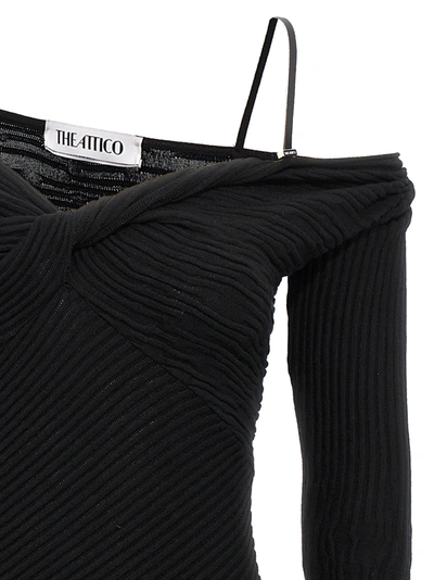 Shop Attico Desai Dresses Black