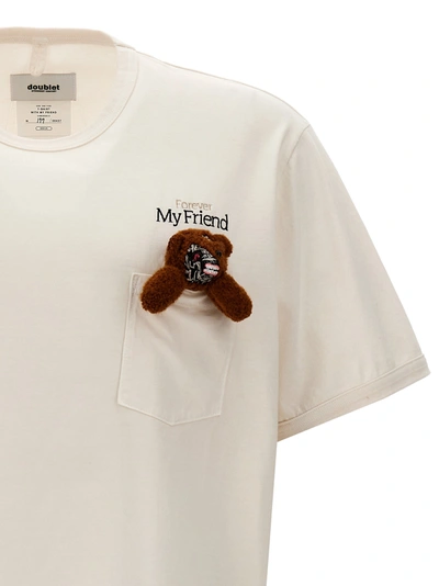Shop Doublet Forever My Friend T-shirt White