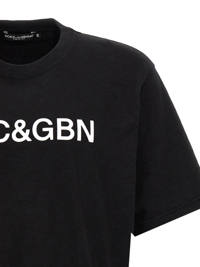 Shop Dolce & Gabbana Logo Print T-shirt Black