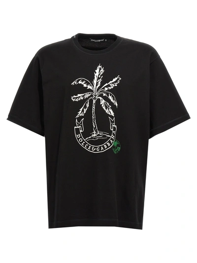 Shop Dolce & Gabbana Printed T-shirt Black