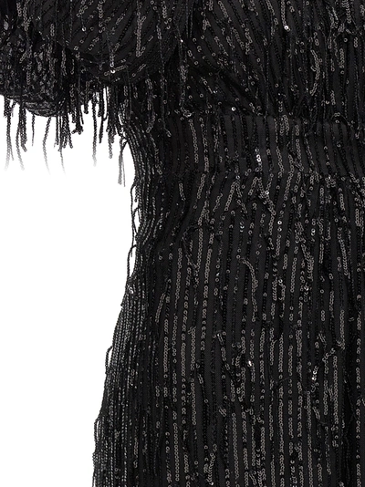 Shop Rotate Birger Christensen Sequin Midi Dress Dresses Black