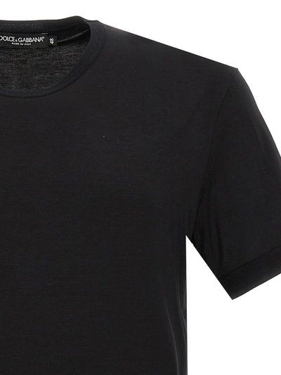 Shop Dolce & Gabbana Stretch Jersey T-shirt Black