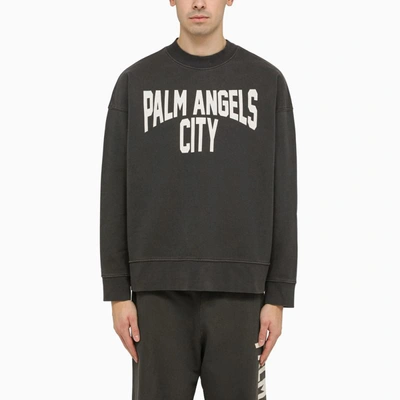Shop Palm Angels Pa City Delavè T-shirt In Grey