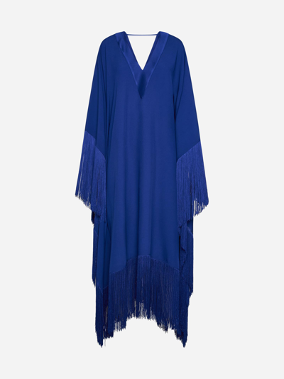 Shop Taller Marmo Very Ross Viscose-blend Kaftan Dress In Blu