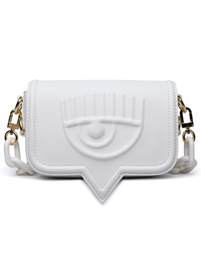 Shop Chiara Ferragni Small Eyelike Shoulder Bag In Bianco