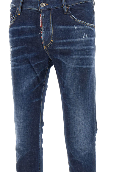 Shop Dsquared2 Skater Jean Jeans In Navy Blue