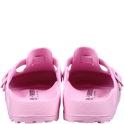 Shop Birkenstock Pink Sabot Boston Eva For Girl In Fondant Pink