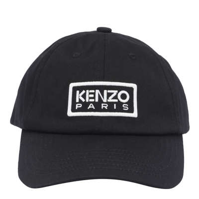 Shop Kenzo Paris Baseball Cap In Nero