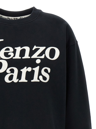 Shop Kenzo Logo Sweatshirt In Nero