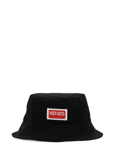Shop Kenzo Reversible Bucket Hat In Nero