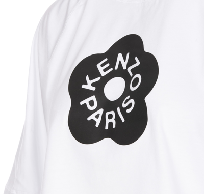Shop Kenzo Boke 2.0 Cropped T-shirt In Bianco