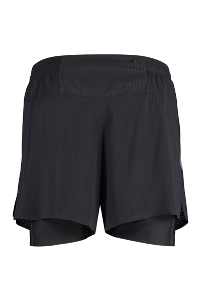 Shop Y-3 Techno Fabric Bermuda-shorts In Nero