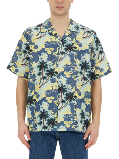 Shop Ps By Paul Smith Printed Shirt In Bianco