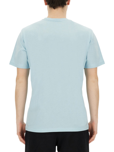 Shop Ps By Paul Smith Zebra T-shirt In Azzurro