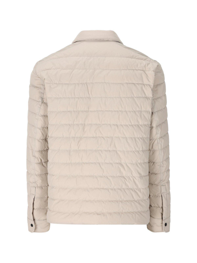 Shop Herno Long Sleeved Quilted Padded Jacket