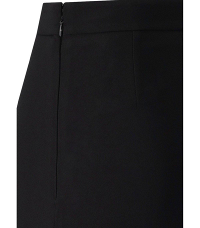 Shop Elisabetta Franchi Logo Plaque Mini Skirt In Nero