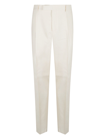 Shop Lardini Button Fitted Trousers