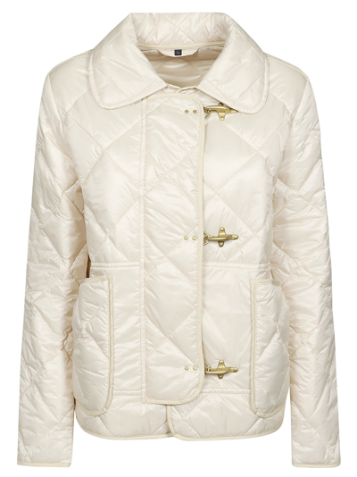 Shop Fay Mini 3 Ganci Down Jacket In Bianco