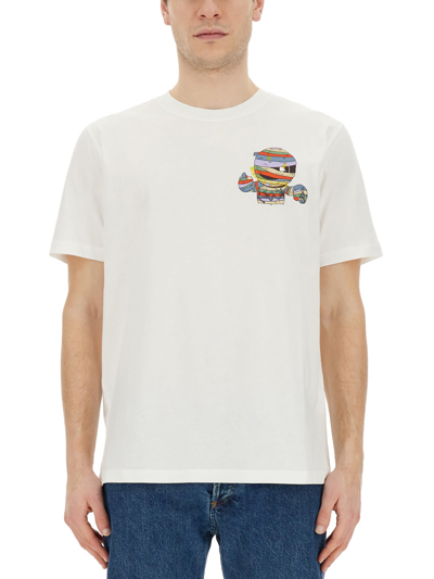 Shop Ps By Paul Smith Regular Fit T-shirt In Bianco