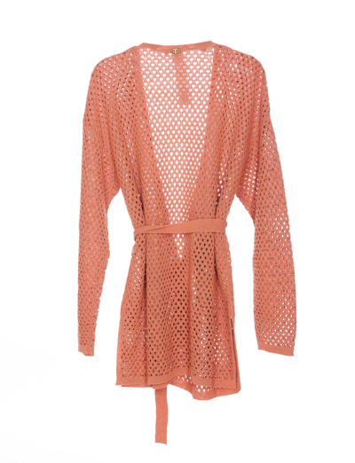 Shop Twinset Cardigan In Sunset Scuro