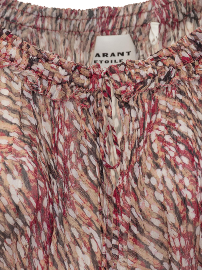 Shop Isabel Marant Viscose Dress In Raspberry