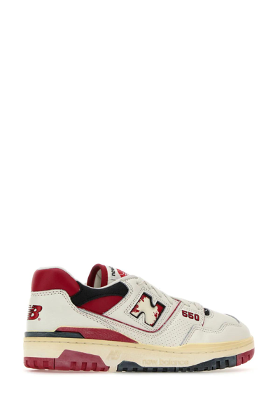 Shop New Balance Multicolor Leather 550 Sneakers