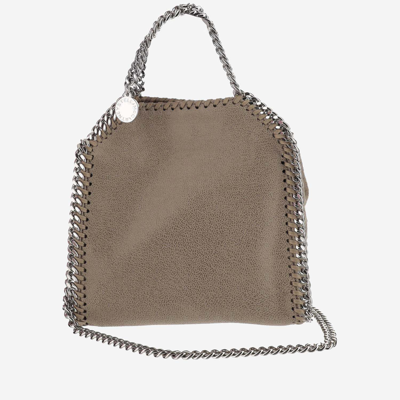 Shop Stella Mccartney Tiny Falabella Tote Bag In Toffee
