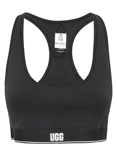 Shop Ugg Missy Logo Bralette In Black