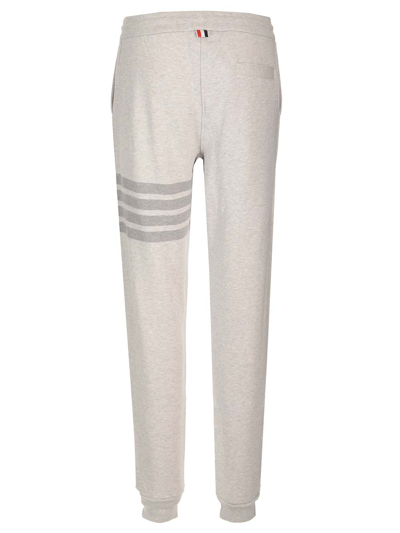 Shop Thom Browne Grey 4-bar Sweatpants In Lt Grey