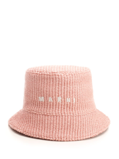 Shop Marni Bucket Hat In Rose