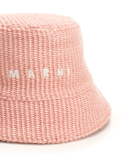 Shop Marni Bucket Hat In Rose