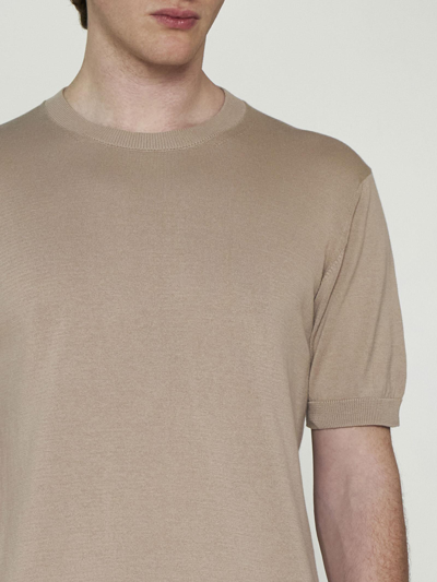 Shop Tagliatore Knit Cotton T-shirt