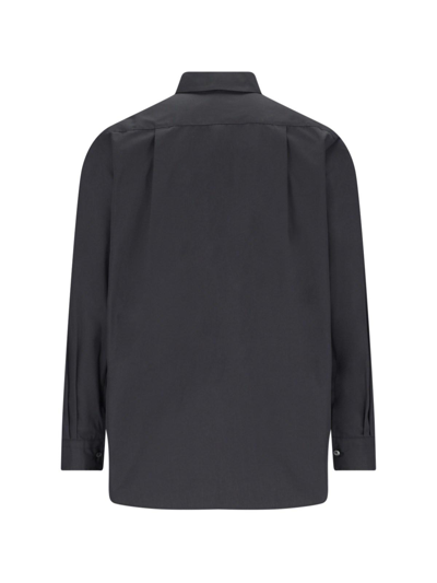 Shop Sacai Nylon Detail Shirt In Black