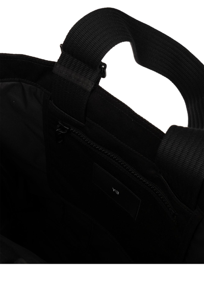 Shop Y-3 Shopper Bag With Logo In Black
