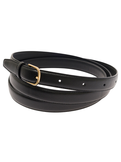 Shop Totême Wrap Belt In 200 Black