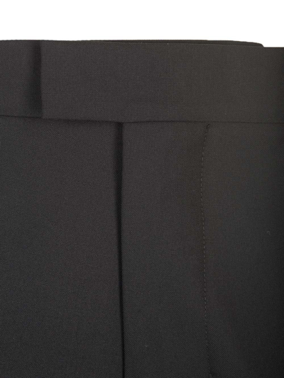 Shop Ami Alexandre Mattiussi Paris Low-rise Tapered Trousers In 001 Black