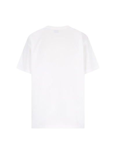 Shop Burberry Check Pocket Detail T-shirt In White