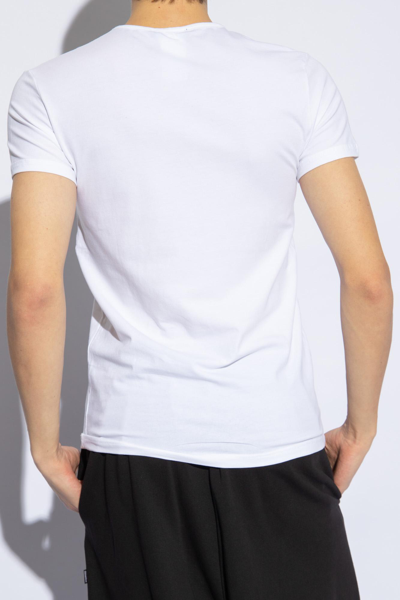Shop Versace T-shirt Two-pack In E Bianco Nero
