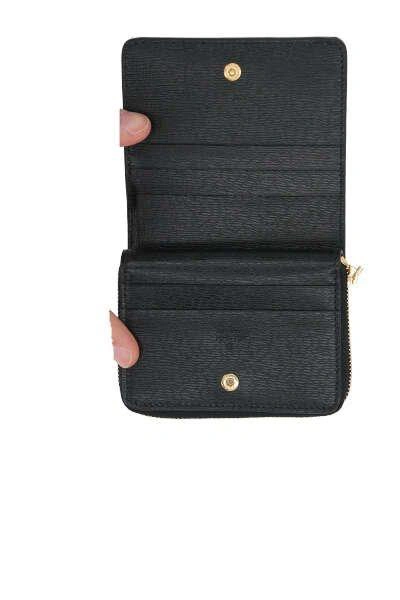 Shop Gucci Logo Plaque Mini Wallet In Nero