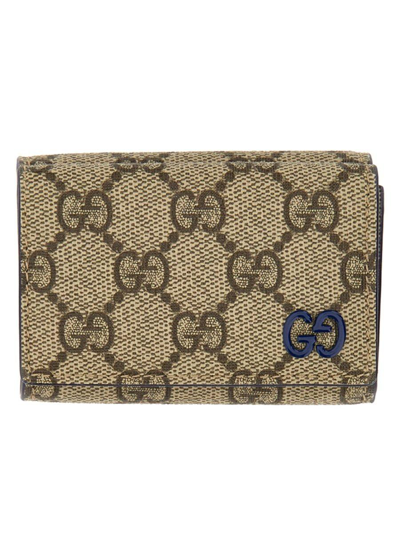 Shop Gucci Gg Detailed Mini Wallet In Royale