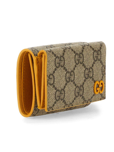 Shop Gucci Gg Detailed Mini Wallet In Crop