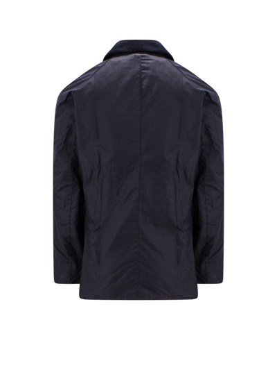 Shop Barbour Ashby Wax Jacket In Blu Navy
