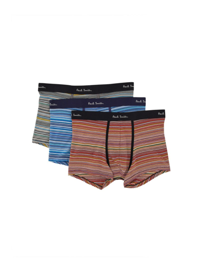 Shop Paul Smith Pack Of Three Boxers In Multicolore