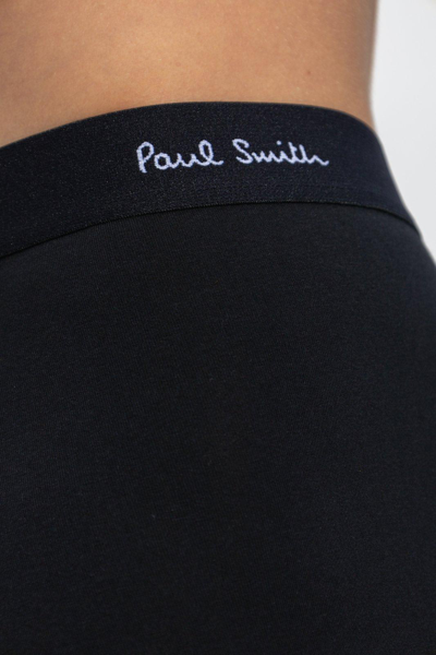 Shop Paul Smith Branded Boxers 3 Pack In Nero E Multicolore