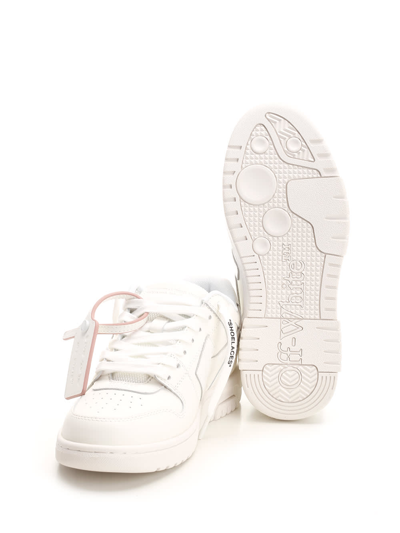Shop Off-white Out Of Office For Walking Sneakers In Bianco E Rosa