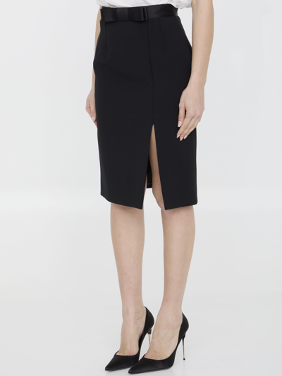 Shop Dolce & Gabbana Midi Pencil Skirt In Nero