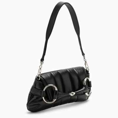 Shop Gucci Horsebit Chain Small Black Bag